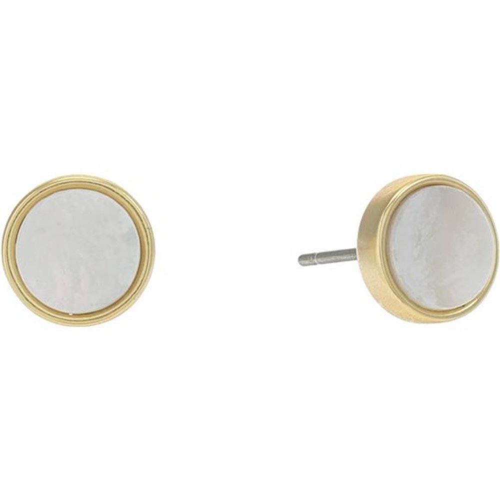 Madewell Mother-of-Pearl Studs Earrings Vintage Gold One Size